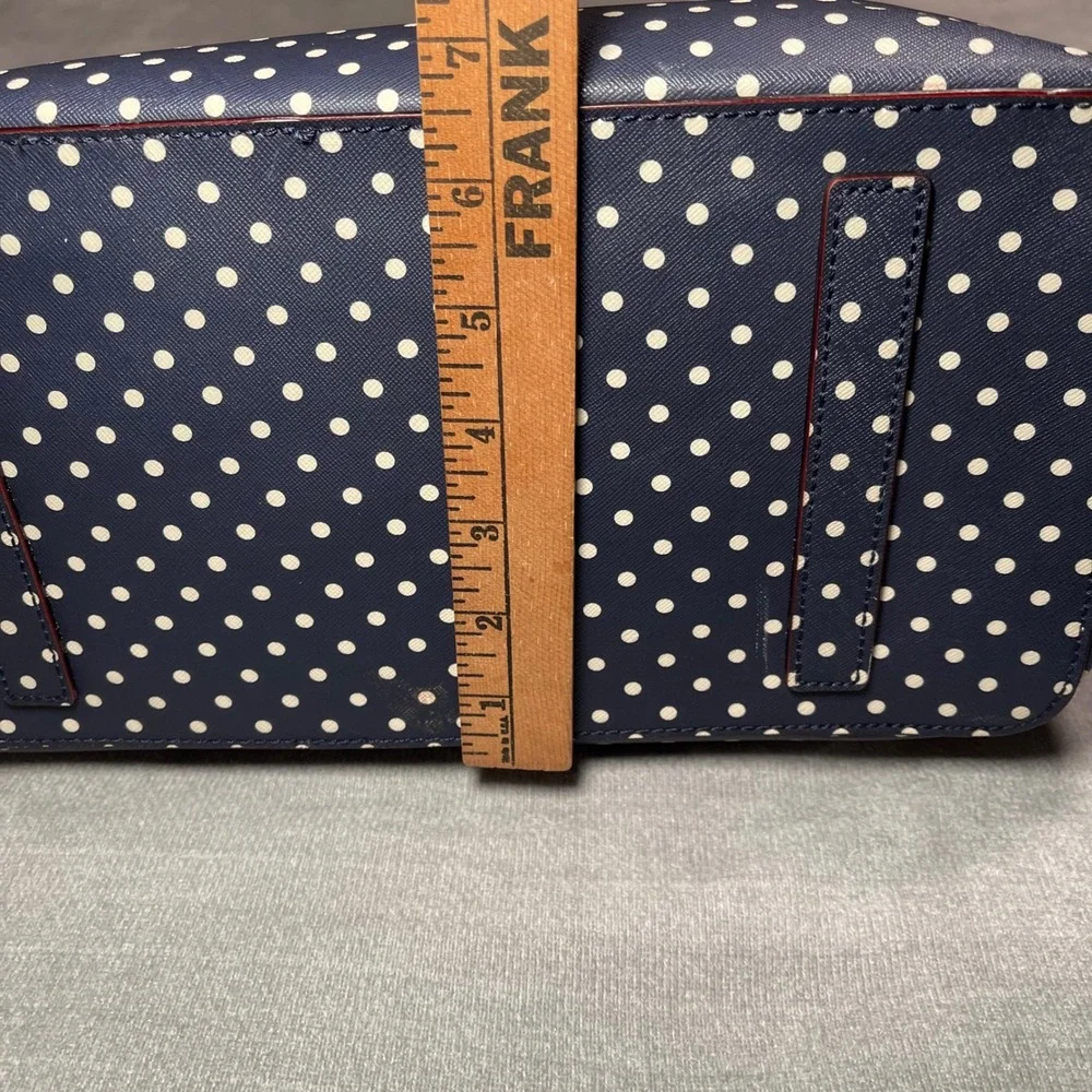 Kate Spade New York Navy Cream Polka Dot Grant Street Jules Large Tote Bag‎